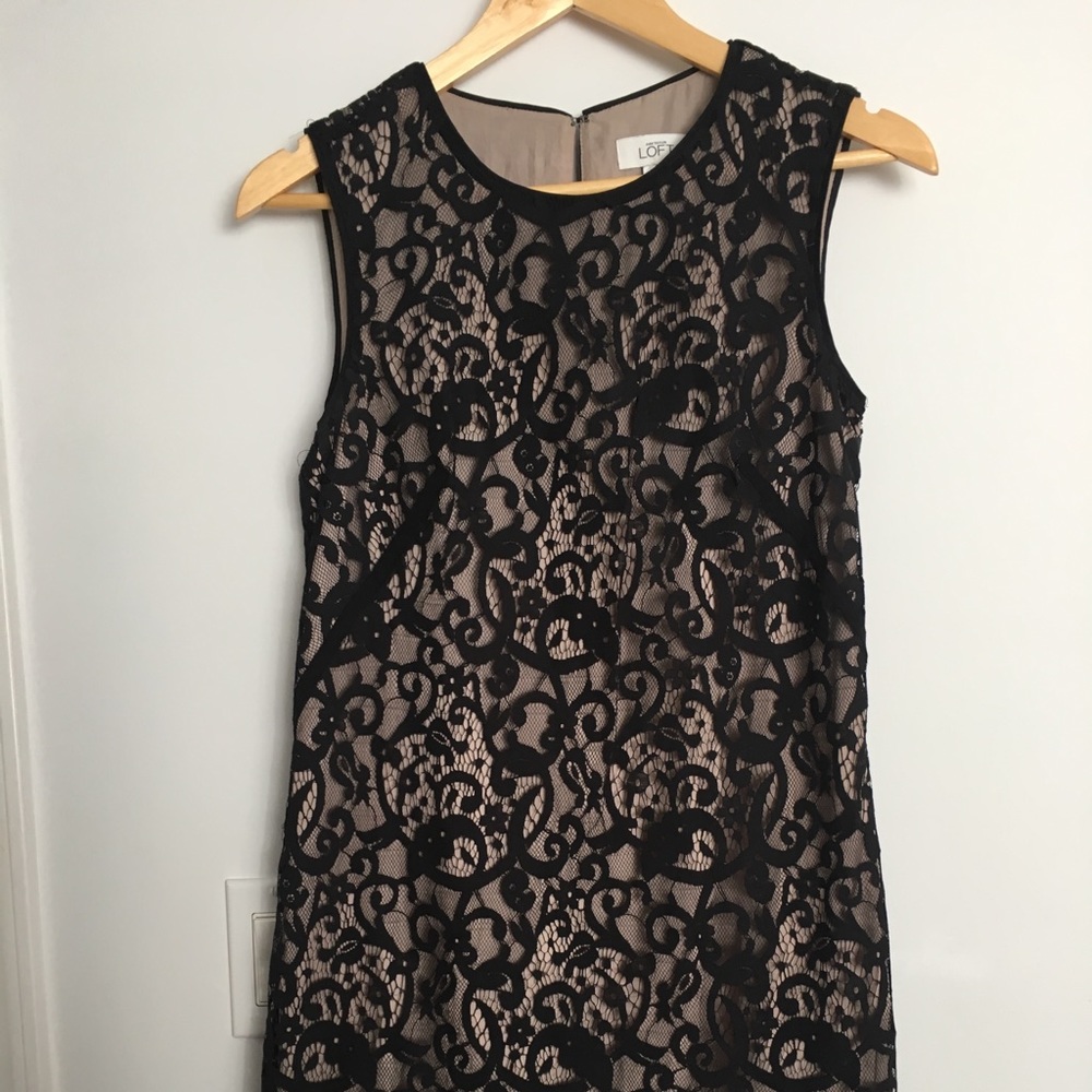 LBD!  Anne Taylor Loft black lace cocktail dress